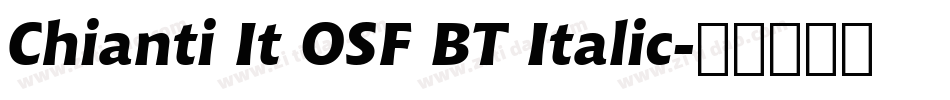 Chianti It OSF BT Italic字体转换